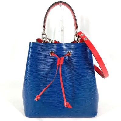 ルイヴィトン LOUIS VUITTON ネオノエ M55395 エピ カバン 肩掛け 巾着 斜め掛け トリコロールカラー ショルダーバッグ エピレザー ブルー