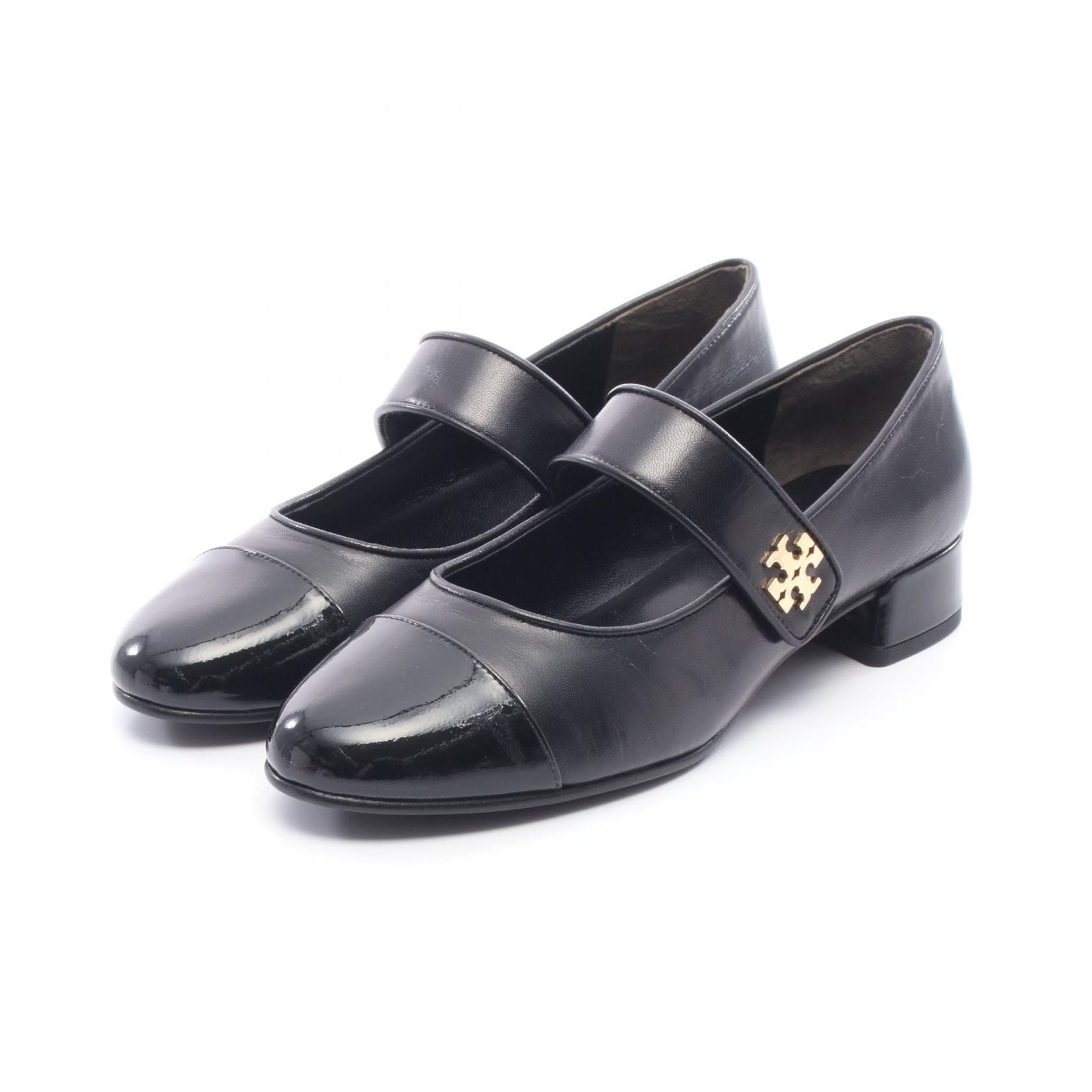 トリーバーチ Tory Burch CAP-TOE MARY JANE HEEL BALLET パンプス 靴 レザー レディース ブラック系 1617810048 【新品】