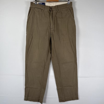 古着 ポロバイラルフローレン Polo by Ralph Lauren チノパンツ 長ズボン ボトムス ポロチノ ワンポイントロゴ ベージュ系 メンズ