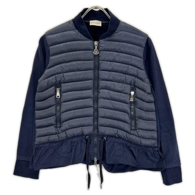 モンクレール MAGLIA CARDIGAN ネイビー 切替ジャケット XS