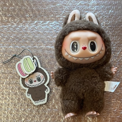 POP MART THE MONSTERS (LABUBU) Exciting Macaron Plush Series CHESTNUT COCOA (Secret)