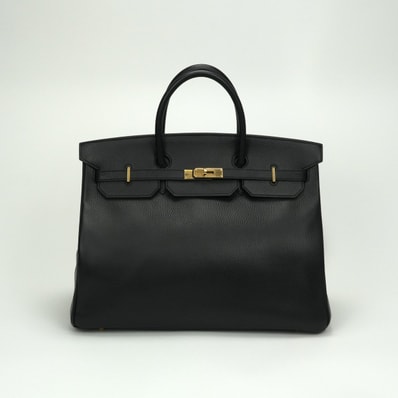 エルメス HERMES バーキン40 バーキン 40 バッグ トートバッグ アルデンヌ ノワール Noir ブラック Black 黒 ゴールド金具 ハンドバッグ
