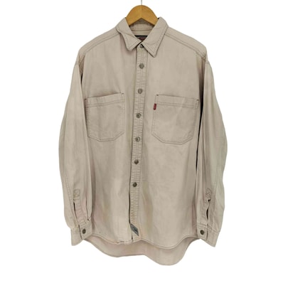 90s L/S コットン 無地シャツ【1140218598001】