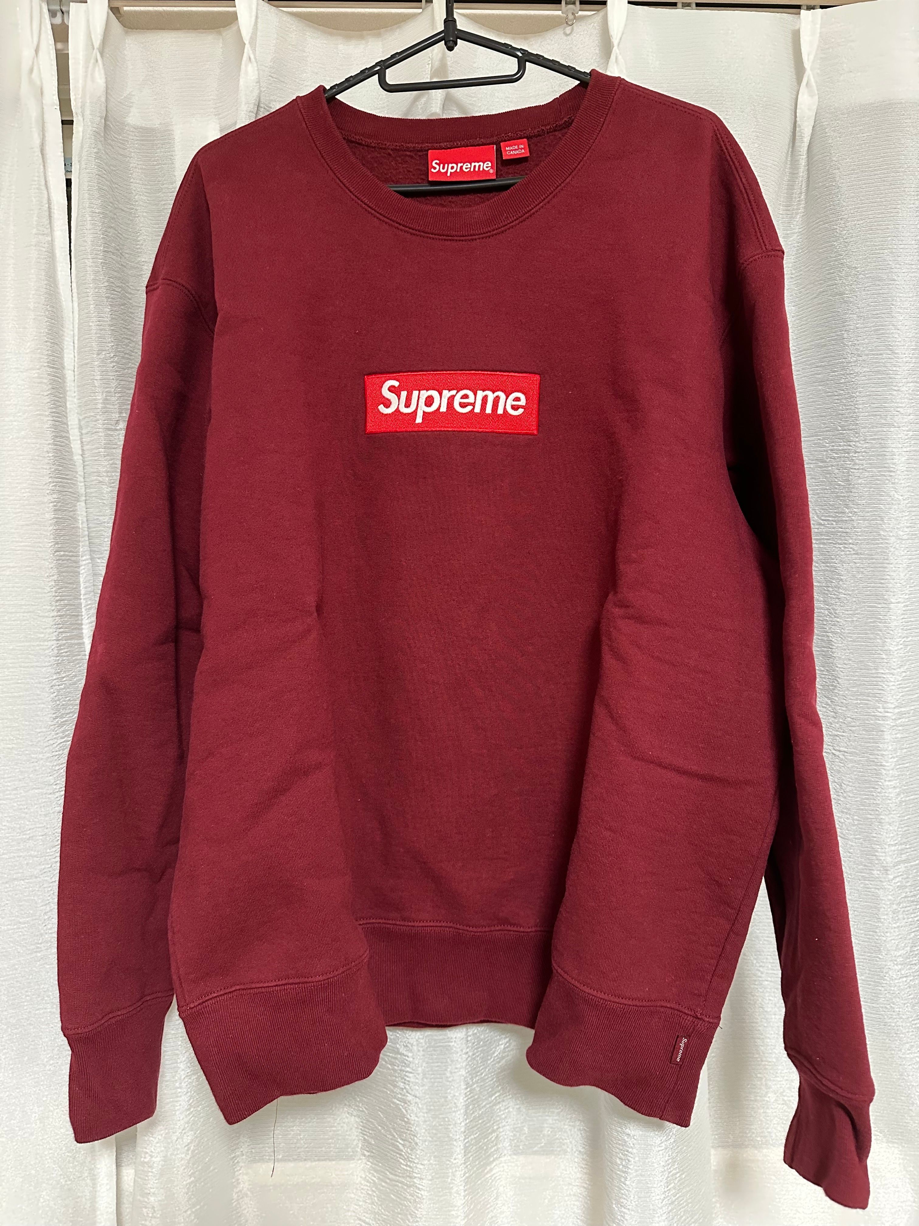 Supreme Box Logo Crewneck "Cardinal" (22FW)