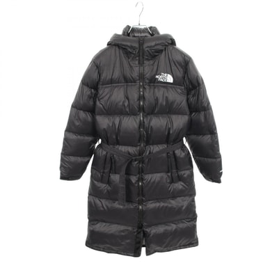 ザ・ノースフェイス THE NORTH FACE NUPTSE BELTED LONG PARKA フード付き ダウンジャケット 衣料品 アウター ナイロン レディース ブラック系 NF0A5GIM 【中古】