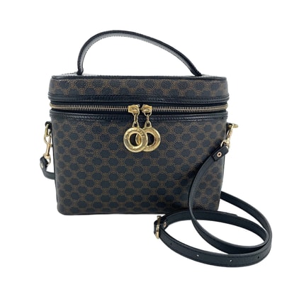 セリーヌ CELINE PVC マカダム 2WAY ショルダーバッグ【中古】