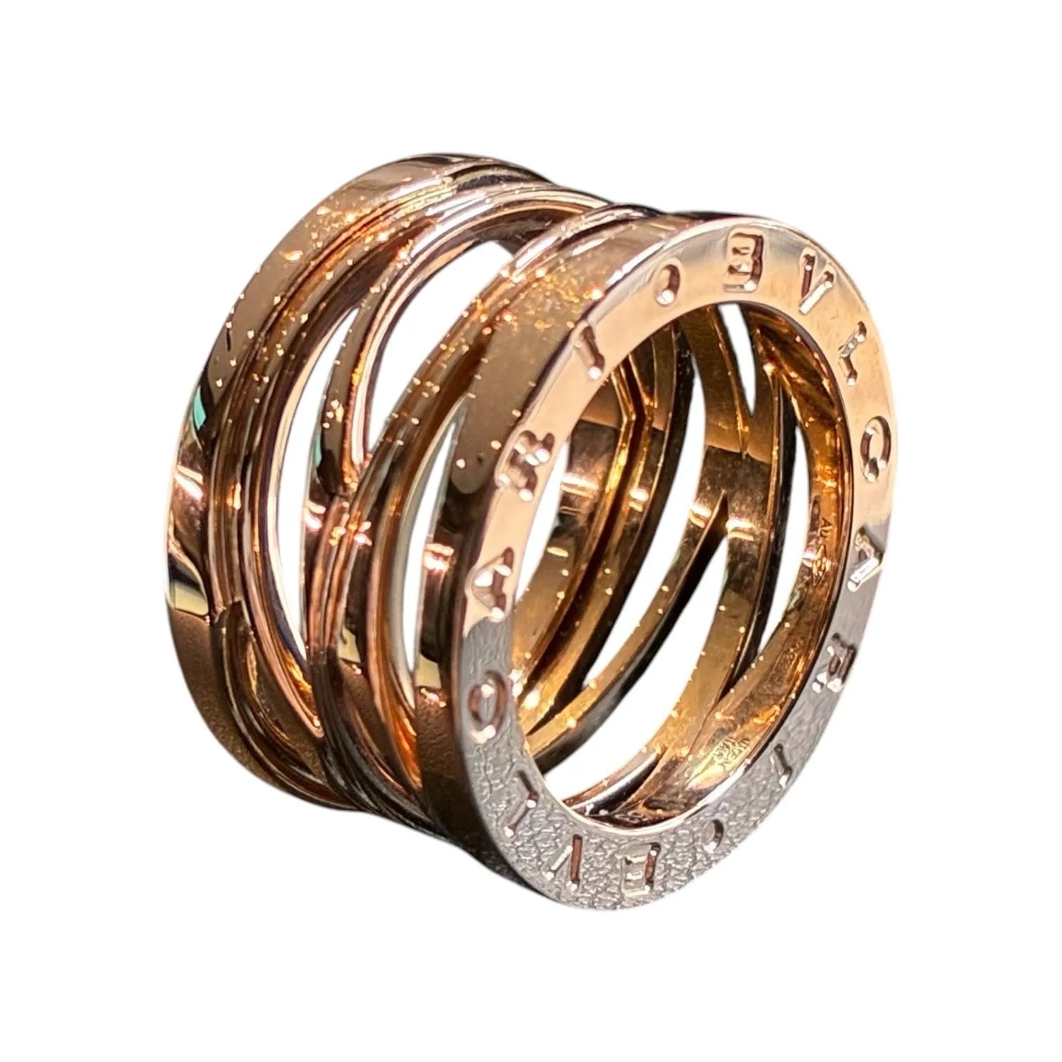 BVLGARI ブルガリ B-ZERO1 レジェンド リング・指輪 K18ピンクゴールド 750刻印  レディース【中古】