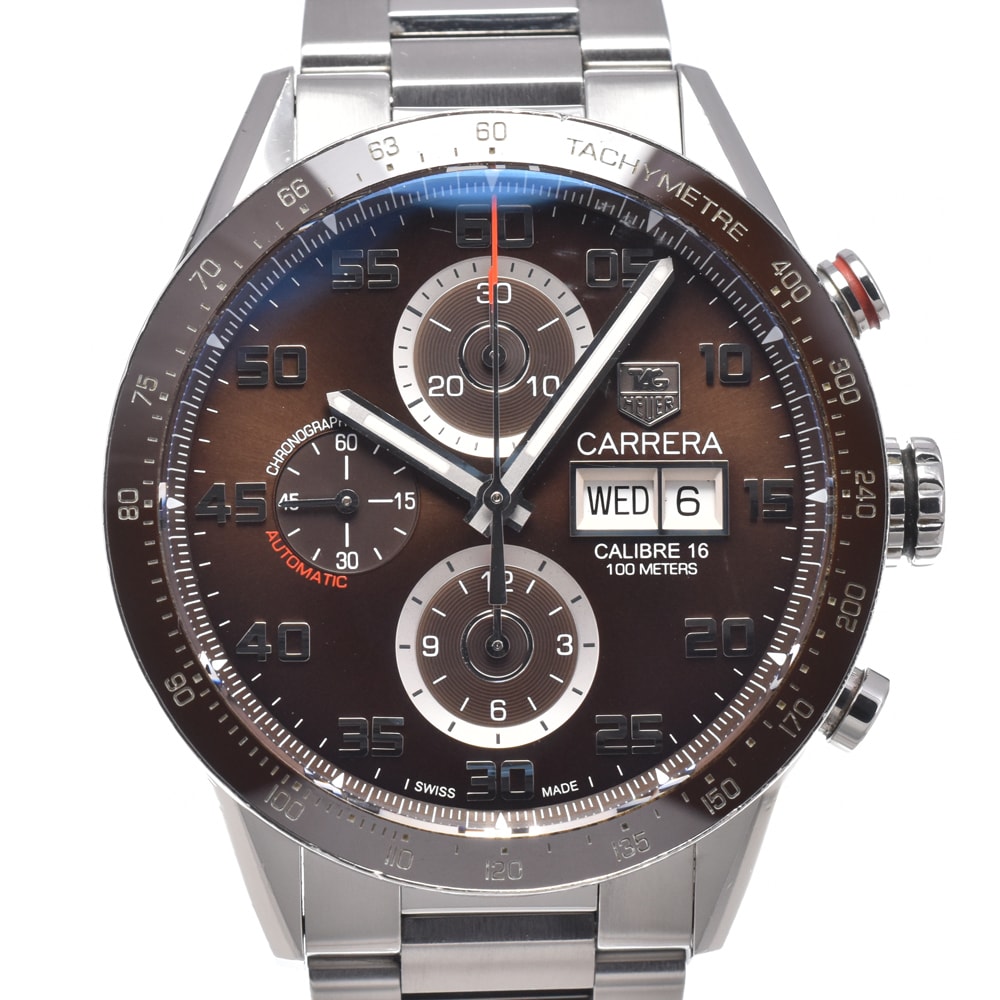 タグホイヤー TAG HEUER CV2A1S.BA0799 カレラ キャリバー16 クロノグラフ ブラウン 自動巻き メンズ 腕時計 N#150884