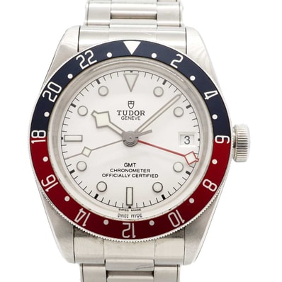 ★最終価格★SALE【6wdb0107】チュードル ブラックベイGMT 79830RB 白文字盤【中古】腕時計 メンズ