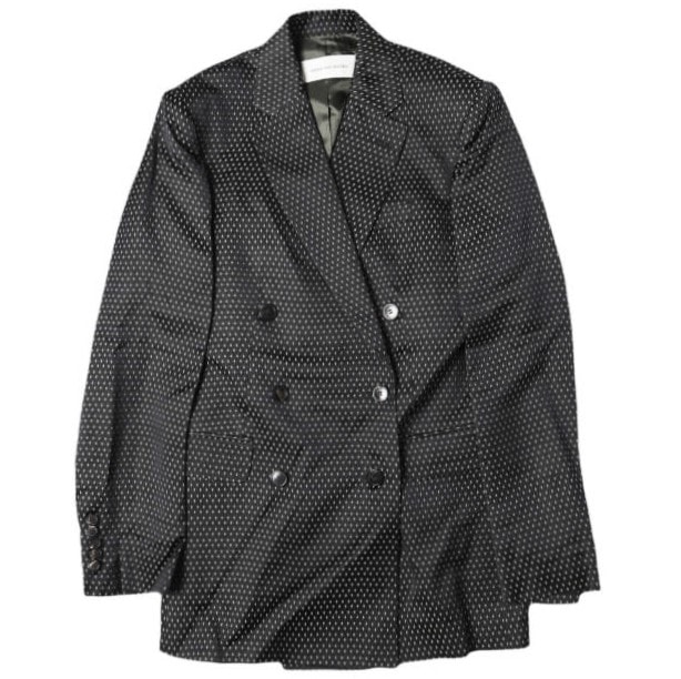 新品 DRIES VAN NOTEN ドリスヴァンノッテン 25AW BAFYA 2350 W.W.JACKET オーバーサイズダブルブレステッドジャケット 252-010432-2350-900 36 BLACK 定価287,100円 アウター g27264
