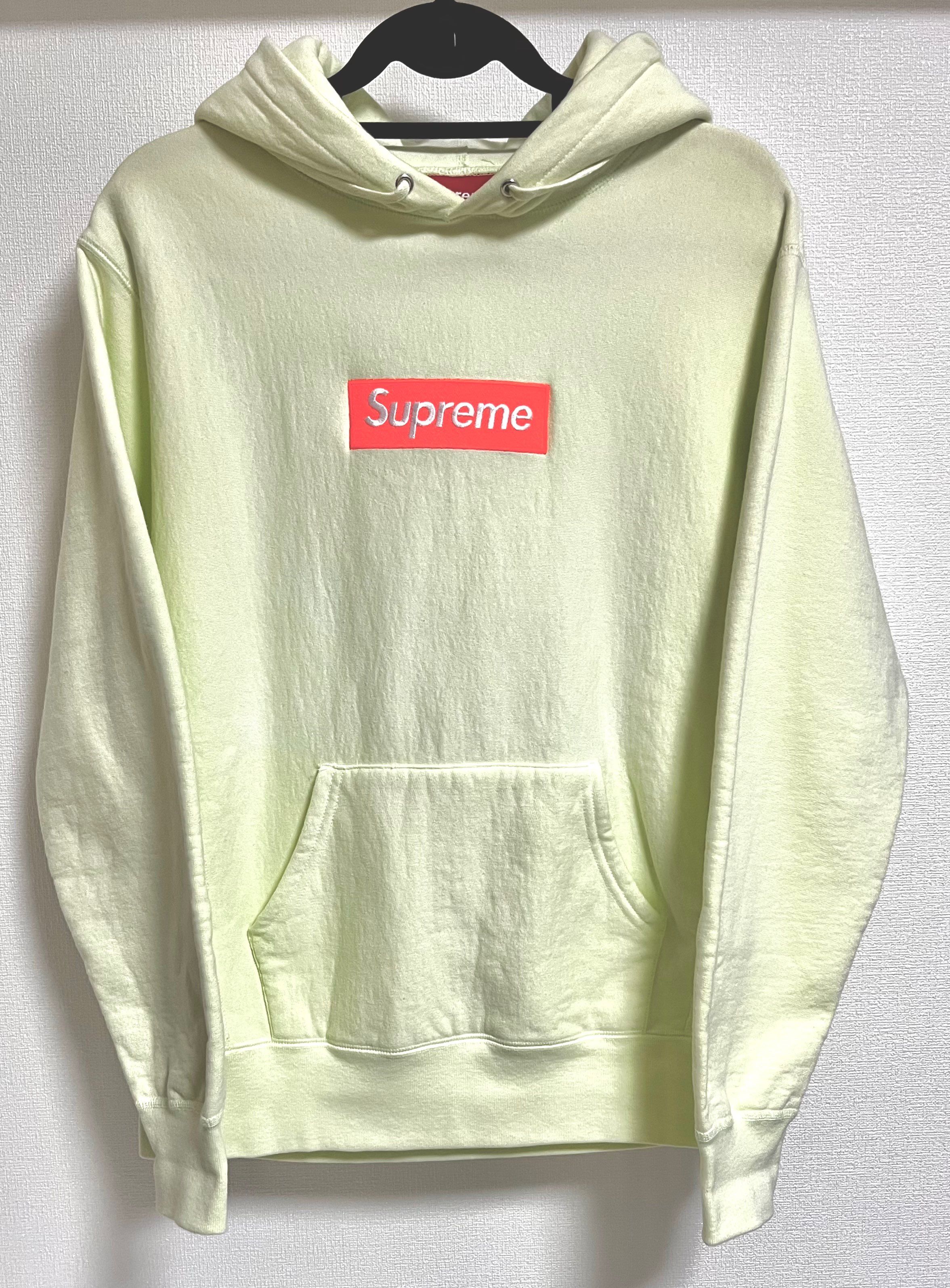 Supreme Box Logo Hooded Sweatshirt "Pale Lime" (17FW)