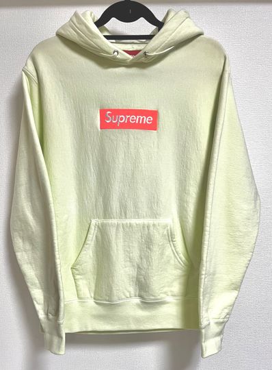 Supreme Box Logo Hooded Sweatshirt "Pale Lime" (17FW)