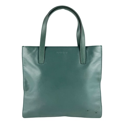 ロエベ LOEWE ハンドバッグ レザー グリーン レディース【中古】 z8279