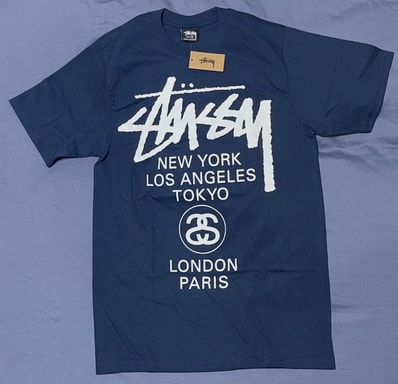 Stussy World Tour Tee "Navy" (2025) 3903962