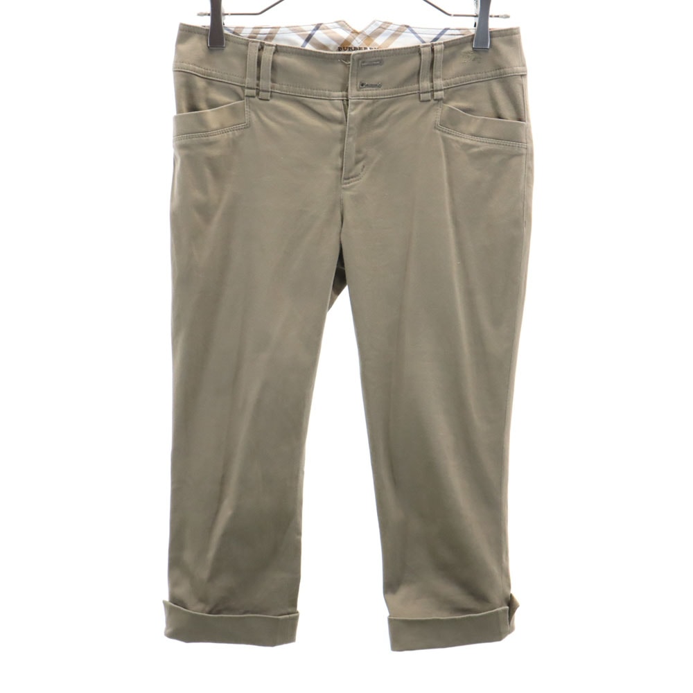 BURBERRY BLUE LABEL バーバリーブルーレーベル 三陽商会 クロップドパンツ 38 ブラウン系