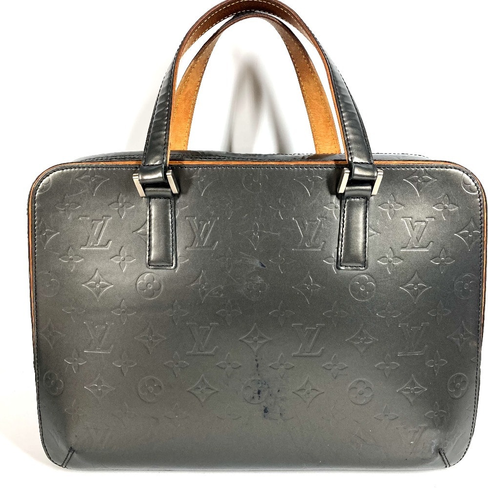 ルイヴィトン LOUIS VUITTON マルデン M55135 モノグラムマット ブリーフケース カバン 書類バッグ トートバッグ ビジネスバッグ モノグラムマットレザー ネイビー