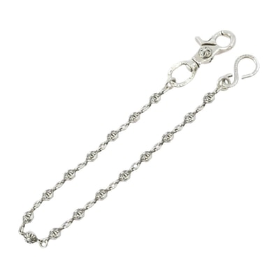 Chrome Hearts 1 Clip #1 Cross Ball Wallet Chain Short "Silver"