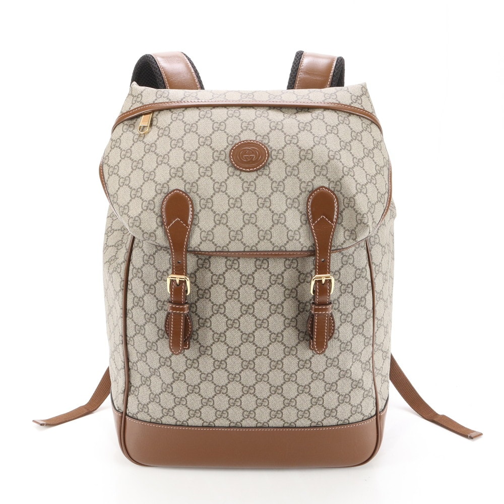 ■極美品 グッチ GGスプリームインターロッキングG ミディアム