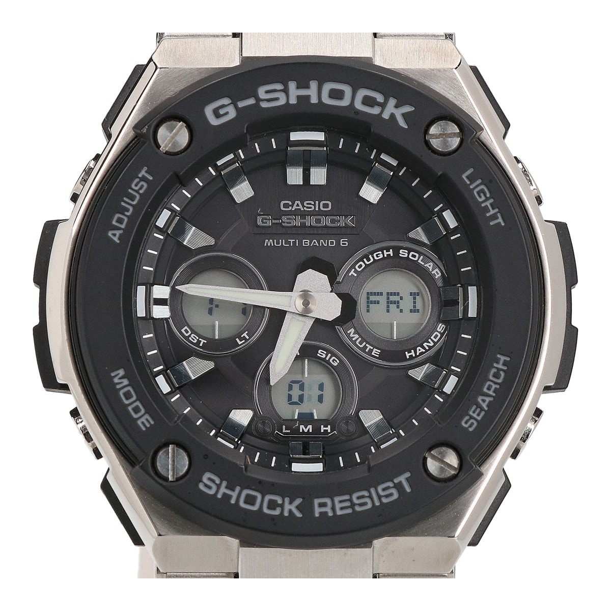 ジーショック GST-W300-1AJF G-STEEL Mid Size Series ジースチール マルチバンド6 タフソーラー電波