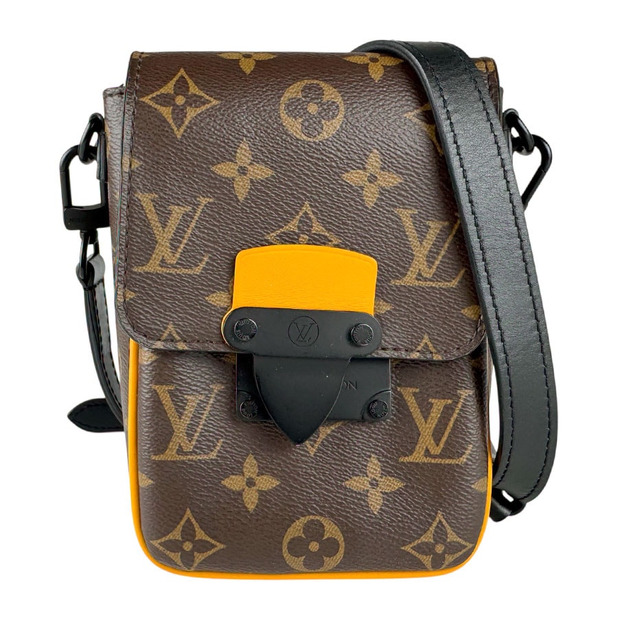 ルイ ヴィトン LOUIS VUITTON 斜め掛けショルダーバッグ Sロック ヴェルティカル ウェアラブル ウォレット モノグラムキャンバス ブラウン/ブラック メンズ M82535【中古】 z8858