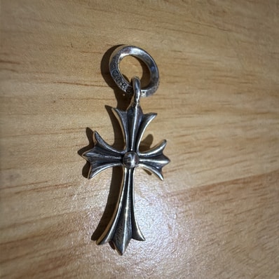 Chrome Hearts Tiny CH Cross Charm "Silver"