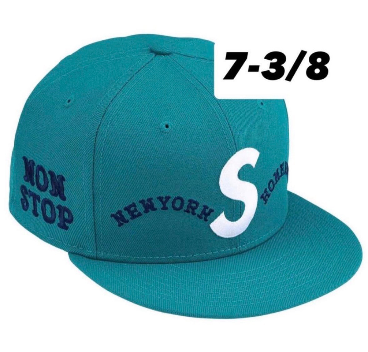Supreme x Homerun S Logo New Era "Teal"