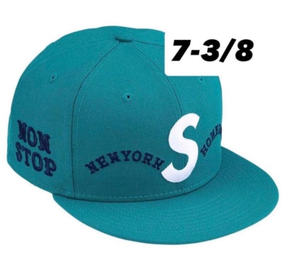 Supreme x Homerun S Logo New Era "Teal"