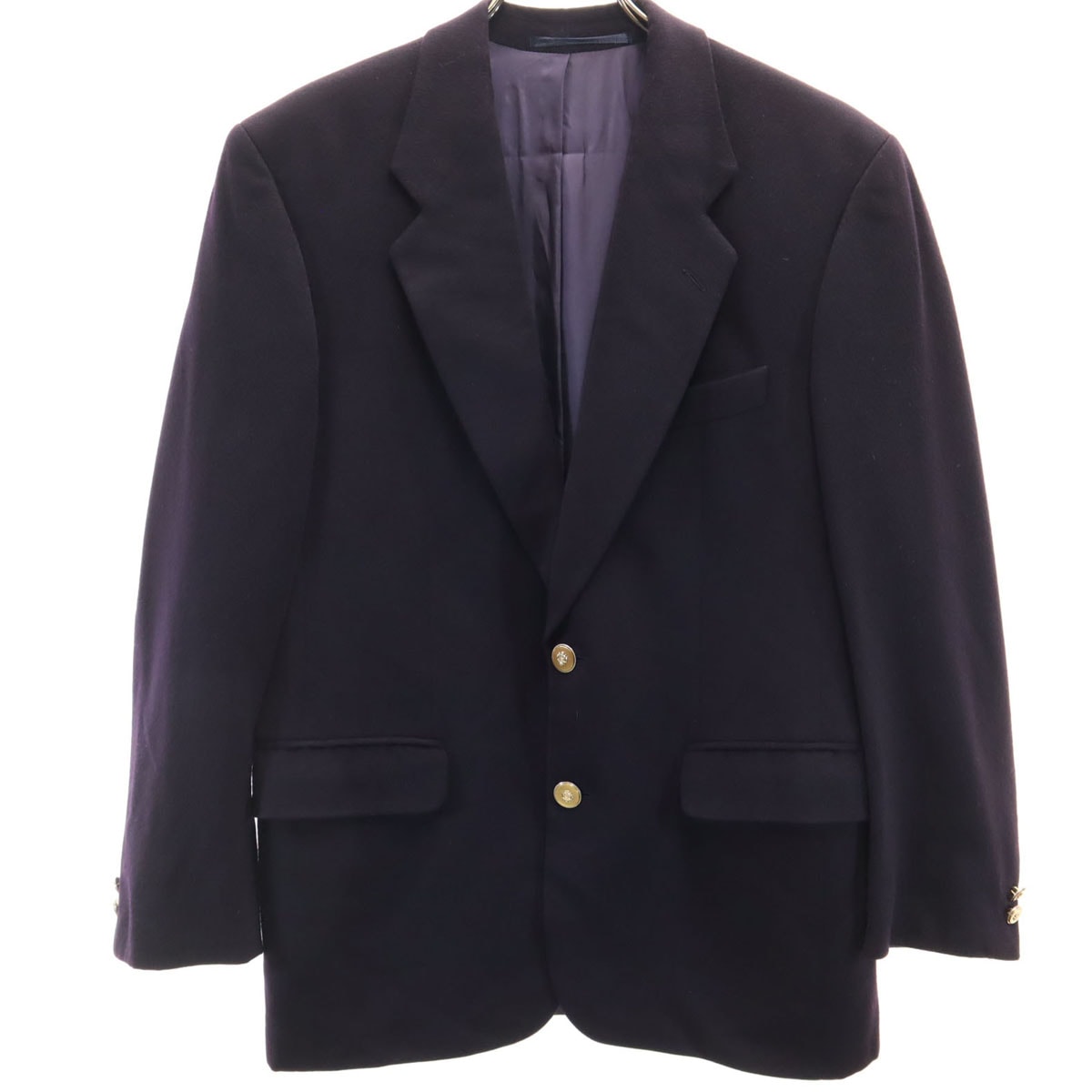 Loro Piana ロロピアーナ オーストリア製 カシミヤブレンド 金ボタン テーラードジャケット 44 濃紺 ブレザー