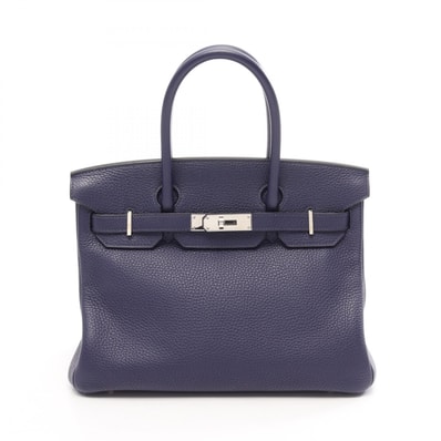 エルメス HERMES バーキン30 ハンドバッグ バッグ レザー トゴ トゴ ブルーアンクル C刻印(2018年製造) レディース ネイビー系 030520CK 【中古】