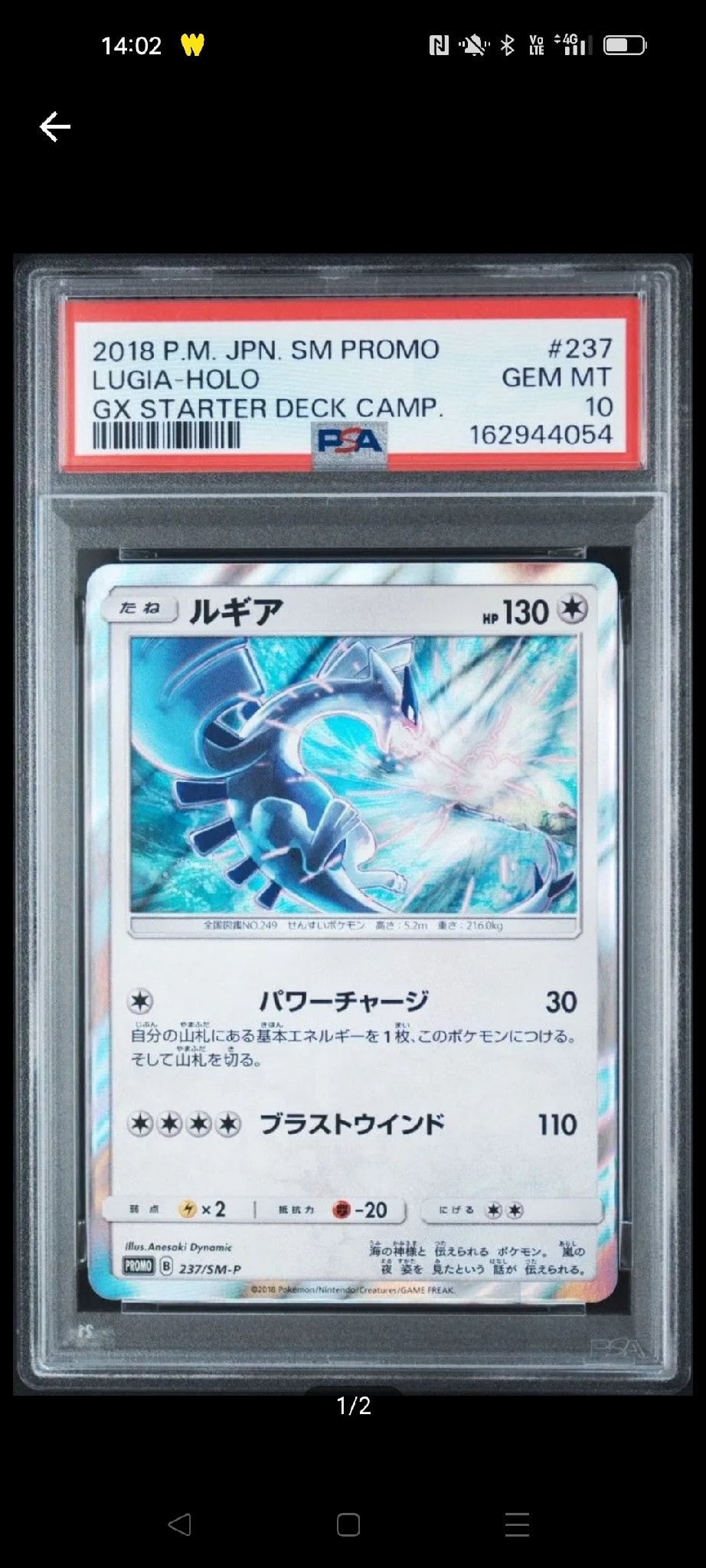 PSA10】ルギア P [SM-P 237](GXスタートデッキ「Wルギアキャンペーン