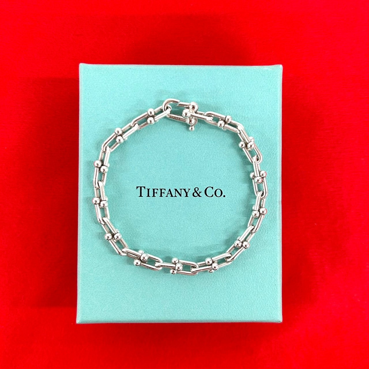TIFFANY&Co. ティファニー ハードウェア スモール リンク シルバー925 ブレスレット シルバー
 93235