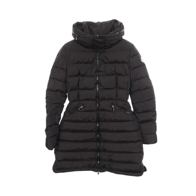 モンクレール MONCLER FLAMMETTE フラメッテ フード付き ダウンジャケット 衣料品 アウター ナイロン レディース ブラック系 4993105 【中古】