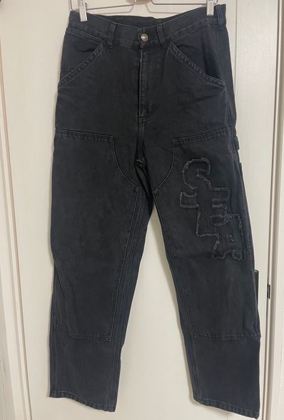 WIND AND SEA Sea Double Knee Denim Pants "Black"