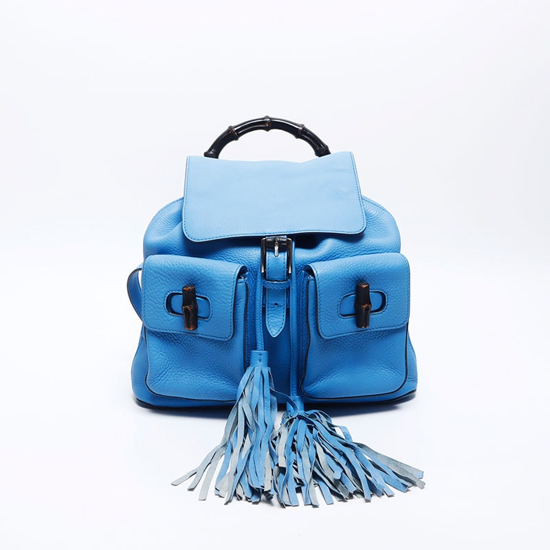 グッチ GUCCI バンブー レザー リュック・デイパック【中古】