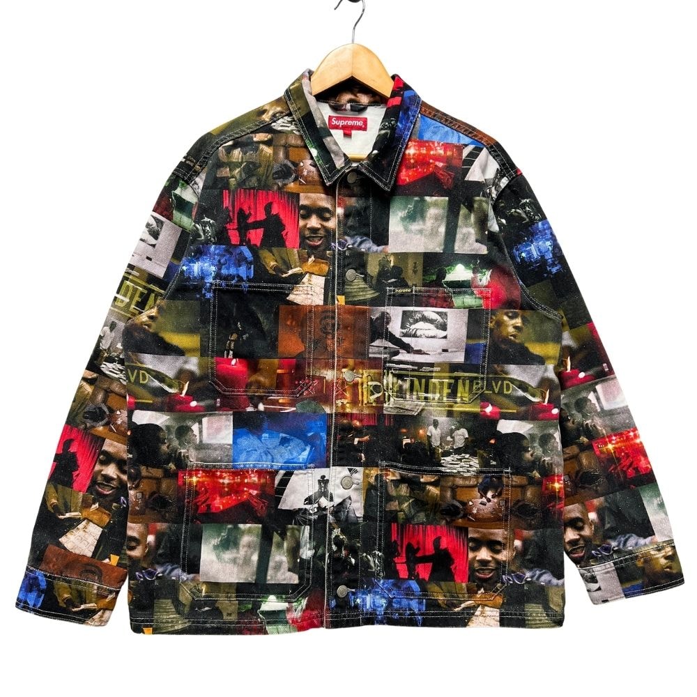 SUPREME シュプリーム 21AW Nas DMX Collage Denim Chore Coat チョアコート 総柄 カバーオール 41188