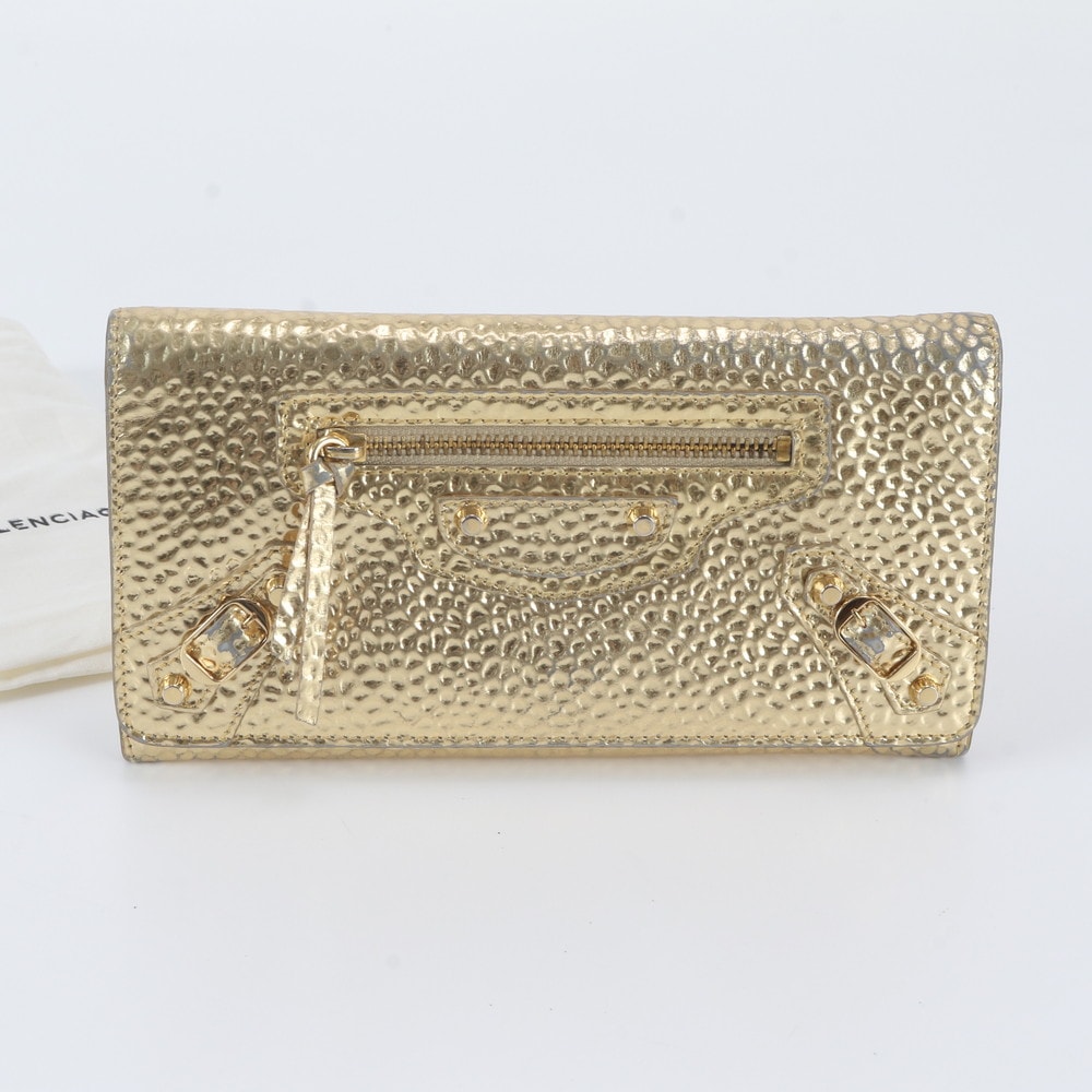 ■美品 バレンシアガ ジャイアント長財布 レザー