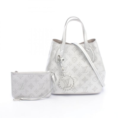 ルイ・ヴィトン LOUIS VUITTON ブロッサムPM マヒナ 2WAY ハンドバッグ バッグ レザー シルバー レディース シルバー系 M26420 【中古】