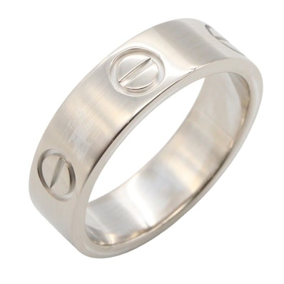 カルティエ CARTIER ラブリング リング・指輪 ジュエリー K18WG(ホワイトゴールド) メンズ レディース シルバー系 B4084700 【中古】