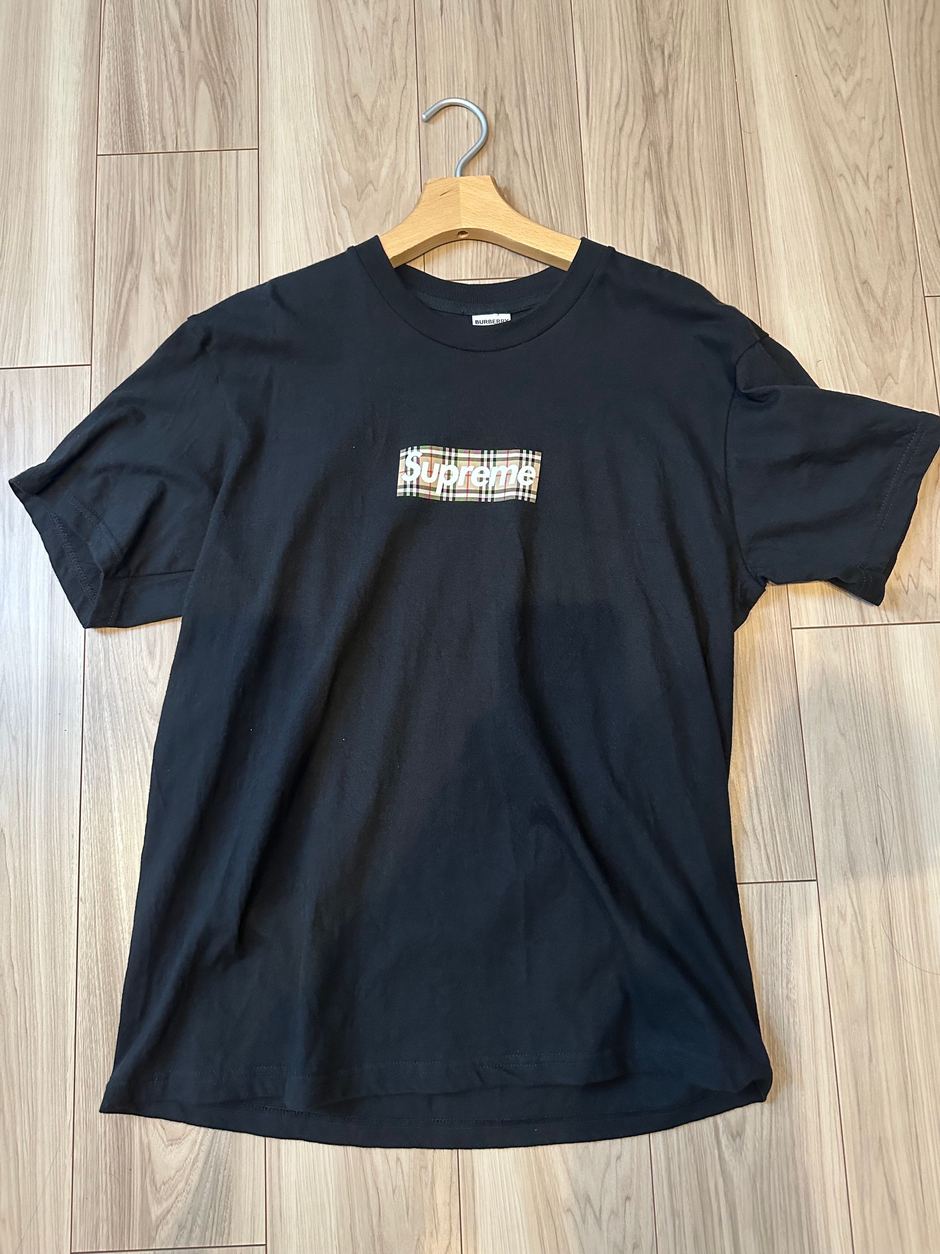 Supreme / Burberry Box Logo Tee "Black"