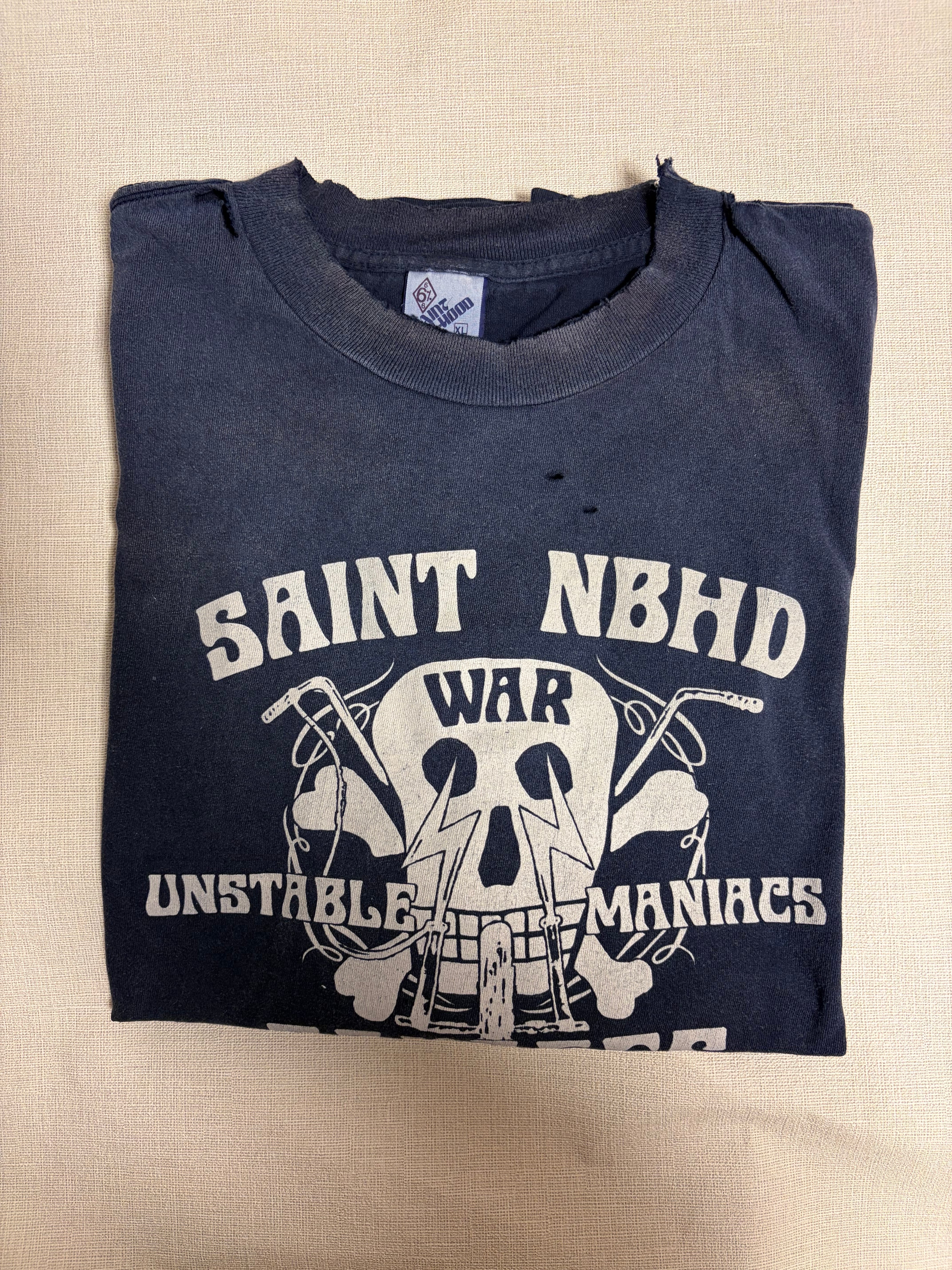 SAINT Mxxxxxx x NEIGHBORHOOD SS Tee STHD.SAINTNBHD "Navy" SM-HR8-0000-C71 / 25119SMN-CSM04S
