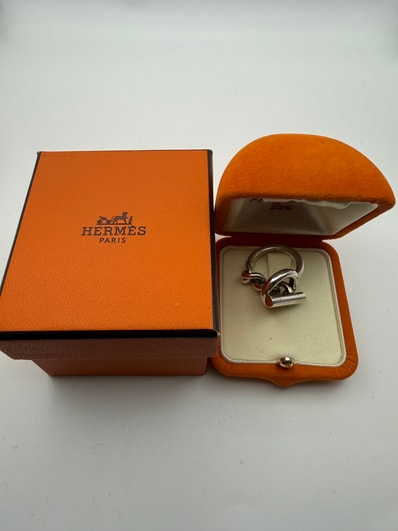 Hermes Croisette Ring Large Model "Silver"