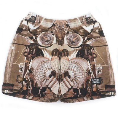 極美品 バーバリー ハーフパンツ ブラウン メンズ 8024634