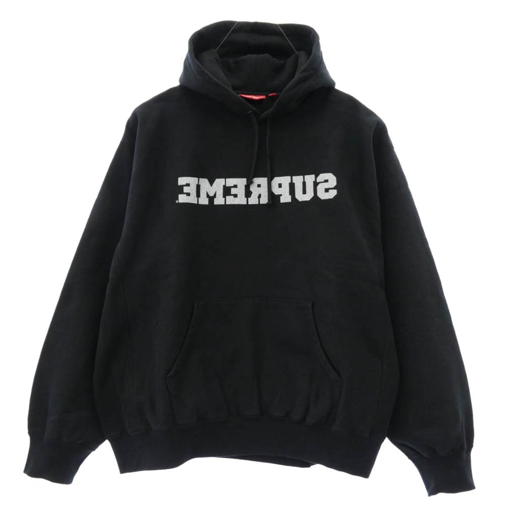 Supreme シュプリーム パーカー 25SS Reverse Hooded Sweatshirt リバース フーデッド スウェットシャツ フーディー パーカー ブラック系 XL【極上美品】【中古】
