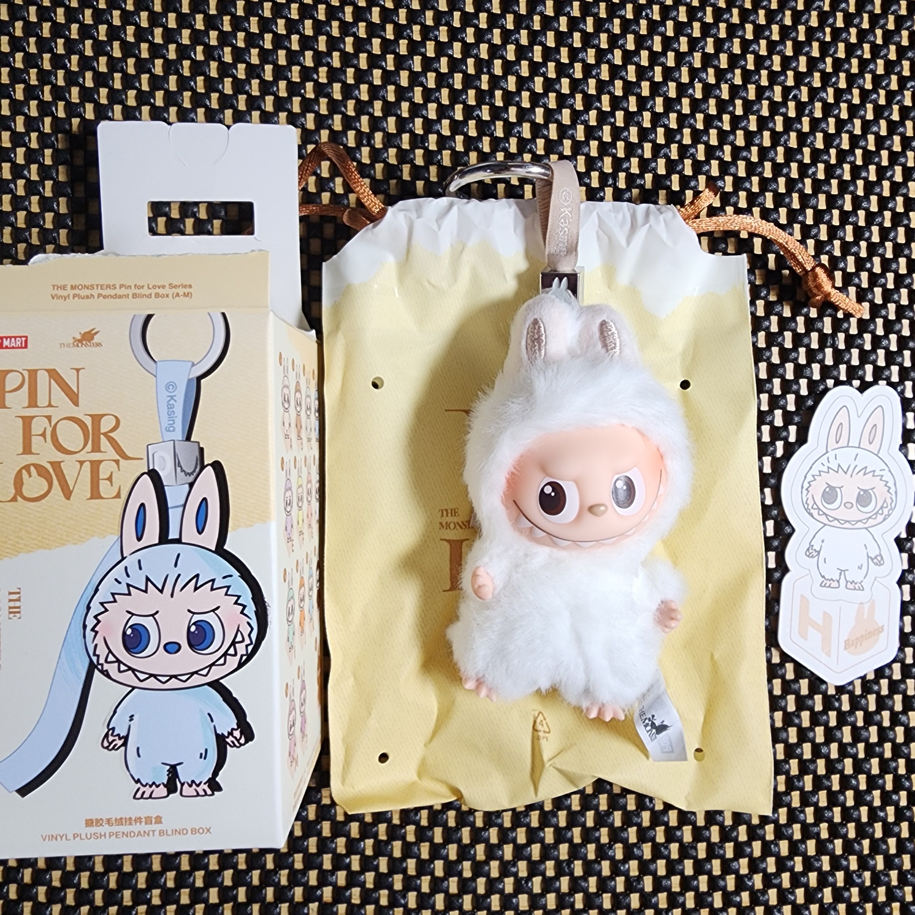 POP MART THE MONSTERS (LABUBU) Pin for Love Series-Vinyl Plush Pendant (A-M) H