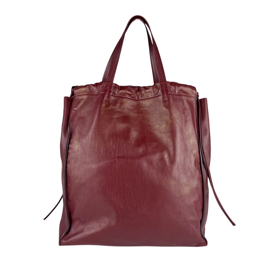 セリーヌ CELINE ハンドバッグ トートバッグ レザー バーガンディ ユニセックス【中古】 z6879