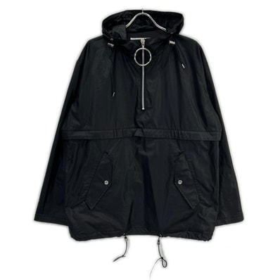 ジョンローレンスサリバン ブラック 1A016-0619 Zipped Hoodie アノラックパーカー ジャケット M