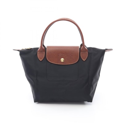 ロンシャン Longchamp ル プリアージュ オリジナル S ハンドバッグ バッグ キャンバス レザー レディース ブラック系 / ブラウン系 L1621089001 【新品】
