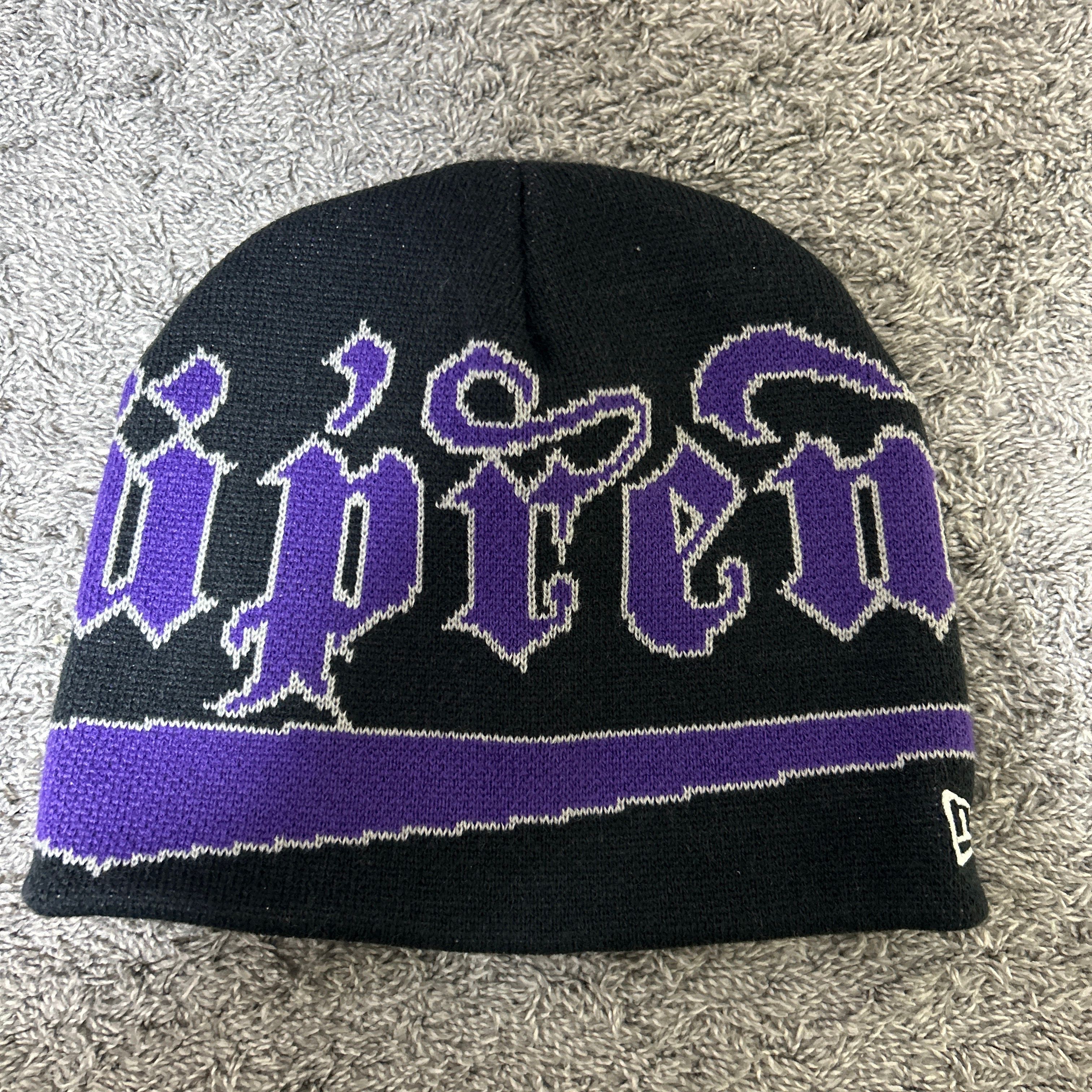 Supreme New Era Accent Beanie "Navy"