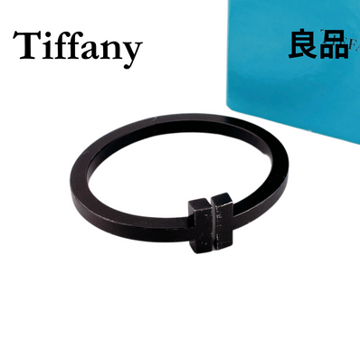 ★ティファニー★ ブレスレット Tスクエア SS ブラック 黒 Sサイズ