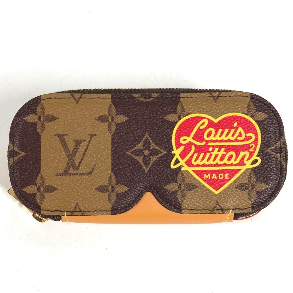 ルイヴィトン LOUIS VUITTON エテュイリュネットGM エテュイ リュネット GM GI0717 モノグラム ストライプ NIGO アイウェア 眼鏡 メガネケース サングラスケース ポーチ ポーチ モノグラムキャンバス ブラウン 新品同様